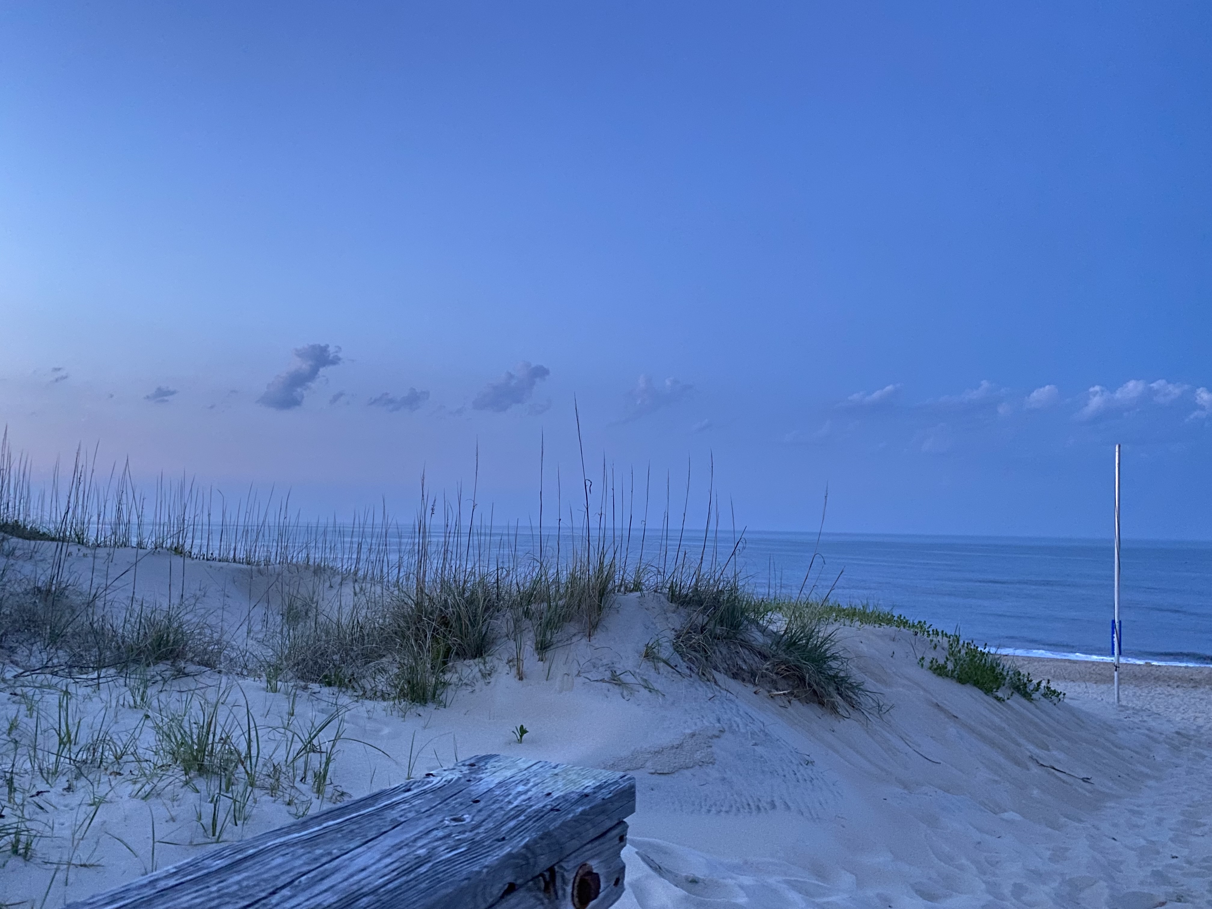 The view from the end of the ramp at Forrest after sunset