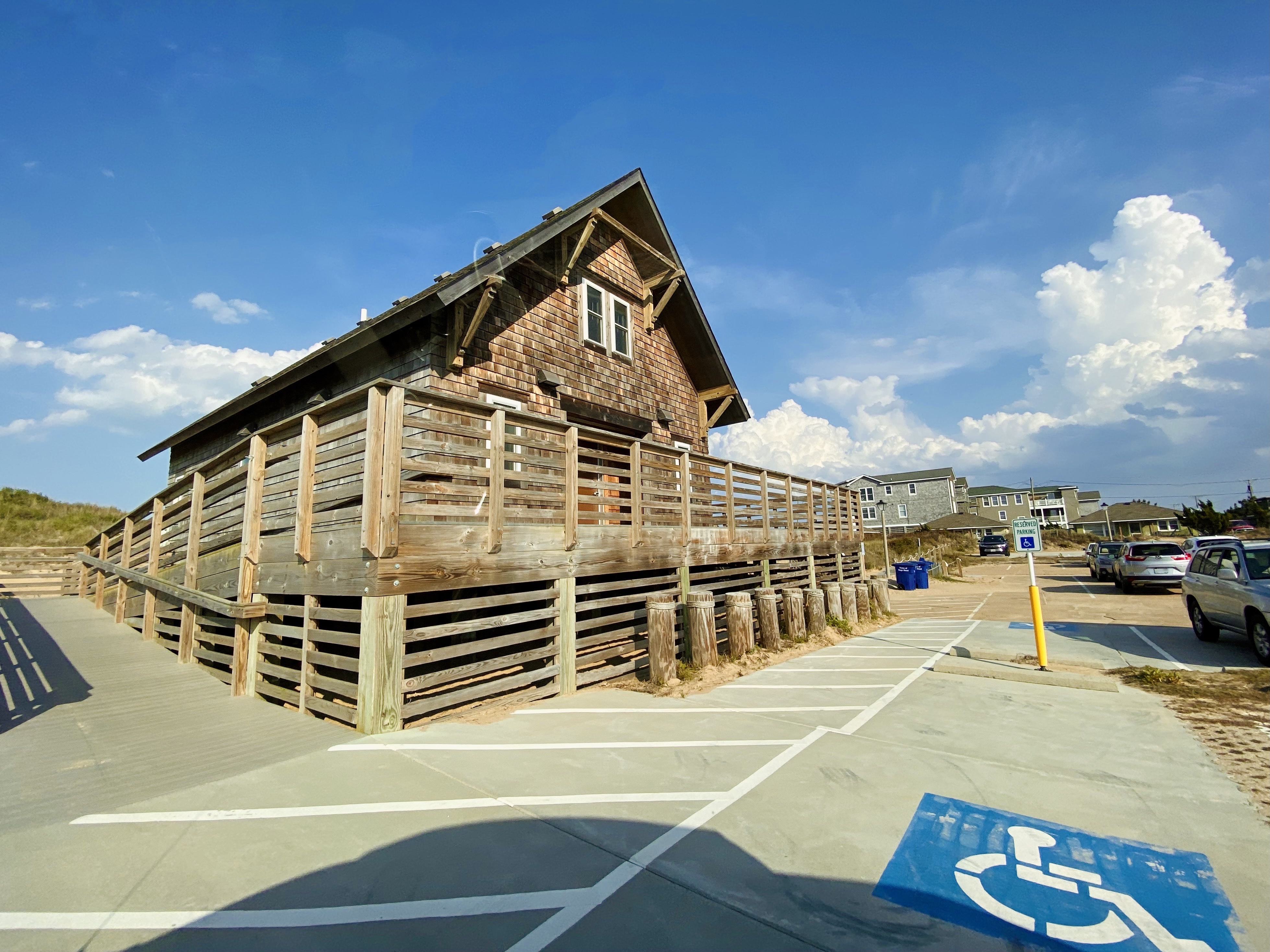 Bonnet St beach access OBX on a sunny day