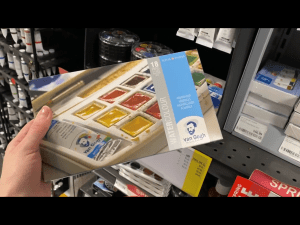 Van Gogh watercolor set in Blick Art Materials in DC