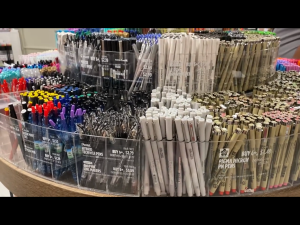 Pen display wheel in Blick Art Materials in DC