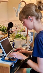 Me working at my desk 